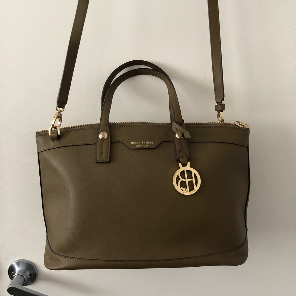 Henri Bendel West 57th Satchel in Olive